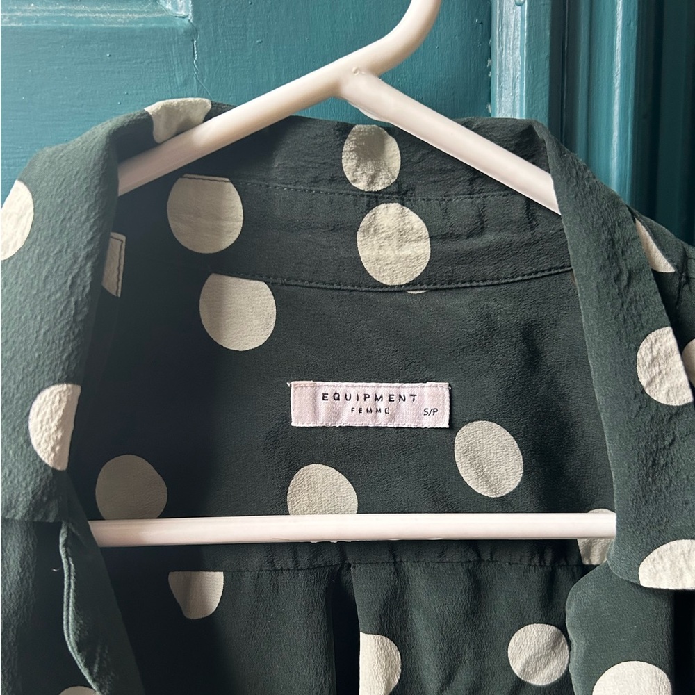 Dark Green Button Down - image 2